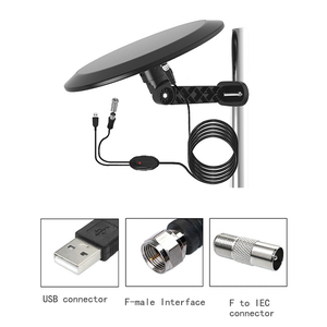 Antennes TV à ondes terrestres à gain élevé, amplifiées, numériques HD, antenne extérieure longue portée 470-862 MHz, antenne TV - Product Image 2