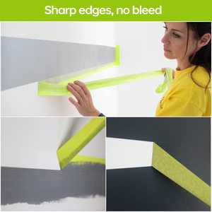 Chịu nhiệt độ cao 120 độ màu xanh lá cây họa sĩ Crepe giấy <span class=keywords><strong>masking</strong></span> <span class=keywords><strong>tape</strong></span> cho xe ô tô sơn giấy - Product Image 4