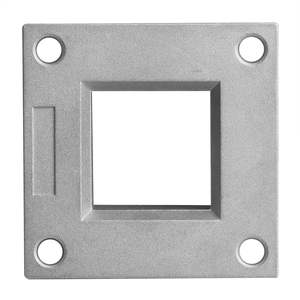 <span class=keywords><strong>Plange</strong></span> de poteau de montage au sol pour poteau de clôture carré de 2.5 "et rampe de pont, robuste, en aluminium, moulin ou noir - Product Image 5