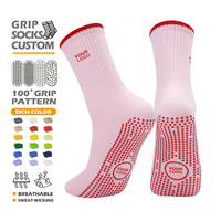 Nouvelles chaussettes de sport en coton tricoté personnalisées, antidérapantes, unisexes, respirantes, pour le Pilates et le yoga, avec logo personnalisé