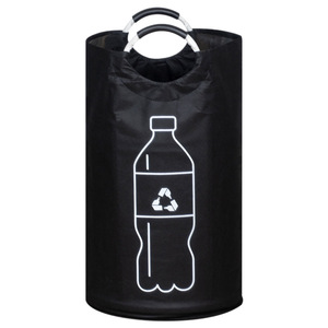<b>Recycling</b> <b>Bin</b> Cylindrical 82L Plastic Bottle <b>Storage</b> Indoor Use Geometric Pattern - Product Image 5
