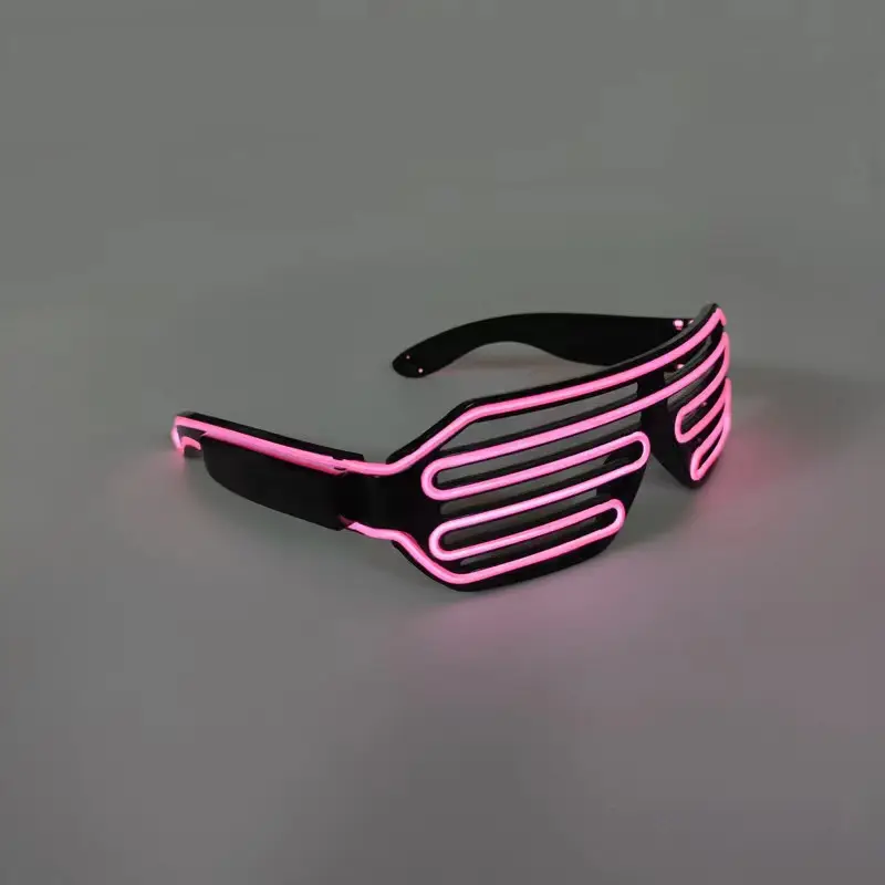 LED ekranlı akıllı gözlükler, mavi renkli aksesuar, USB şarj edilebilir, parti, kulüp ve DJ için
