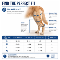 PETSGUARD Attelle Orthopédique Professionnelle pour Chien, Protection Respirante Anti-Rayures en Polyester pour Genou, Soutien ACL CCL, Protecteur Articulaire Canin