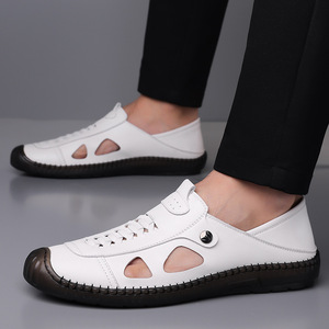 Sandalias Casuales de Verano para Hombre, Transpirables, con Punta Abierta, Parte Superior de PU y Suela de Goma - Product Image 2