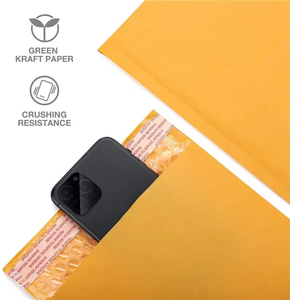 Enveloppes d'expédition personnalisées en papier kraft avec bulles, enveloppes d'expédition en poly bulles holographiques, réutilisables et biodégradables - Product Image 5