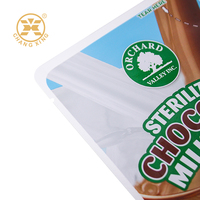 Emballage de qualité alimentaire en plastique feuille d'aluminium chocolat lait boisson pochette sac pour boissons