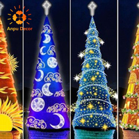 Watianpu — décor de décoration extérieure de 4M, lampes à Led, motifs artificiels 3d, design Unique, en forme de gâteau, centre commercial, arbre de noël, nouveau style, 2021