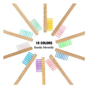 แปรงสีฟันไม้ไผ่แบบด้ามแบนสำหรับเด็ก  ขายส่งตามสั่ง  เป็นมิตรกับสิ่งแวดล้อม เหมาะสำหรับการเดินทาง - Product Image 3