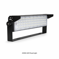 Reflectores LED Industriales de 250 W, Alta Eficiencia Luminosa, IP65, Chip 5050, 4000 K, 110 V, para Campos de Fútbol y Deportes