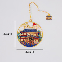 Marque-page métallique personnalisé de Xi'an, style Dynastie Tang, souvenir de la culture murale de la ville ancienne, cadeau exquis et charmant