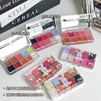 Palette de rouge à lèvres 10 couleurs KEKE MOOD, gloss à lèvres miroir hydratant, teinte à lèvres hydratante, produits de maquillage en gelée