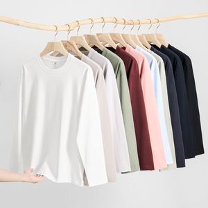 Camiseta Casual de Manga Larga para Hombre, 300g, Estilo Americano, Corte Holgado, Color Sólido, Ropa de Otoño e Invierno - Product Image 1