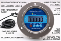 Fast Data Update Durable Structure Electronic Pressure Gauge Industrial Use Digital Pressure Gauge