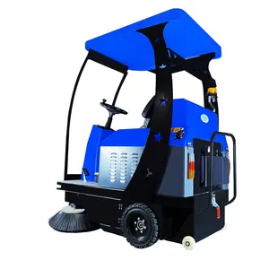 MLEE1480 4 Wheel Ride on Floor Sweeper Industrial Street 180L Dust Bin Vacuum sweeper