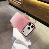 Coque de téléphone magnétique IMD tendance avec paillettes dégradées pour iPhone 18, 17, 16, 15, 14, 13, 12 et iPhone 17 Plus