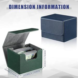 Torson Durable 100 + boîte de pont en cuir PU pour jeux de rassemblement magique pour Yu-Gi-Oh TCG TCC mallette de rangement ludique pour cartes à jouer - Product Image 4