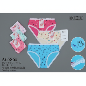 Nina ragazze graziose mutandine Calzon triangolo estivo bel tessuto di cotone per bambini boxer per neonati e bambini stile di stampa - Product Image 1