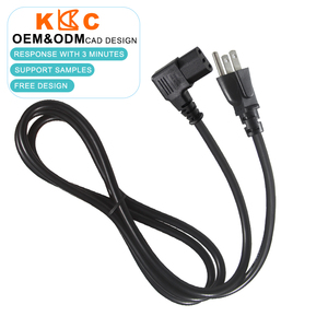 Câble d'alimentation CA moulé avec prise US vers IEC C13 coudé à 90°, longueur personnalisée, pour moniteur d'ordinateur, imprimante, vente en gros OEM - Product Image 2