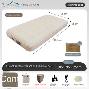 Colchón Inflable Automático para Exteriores, Colchoneta Gruesa para Camping, Portátil, para el Hogar, 200 cm, Cojín <span class=keywords><strong>de</strong></span> <span class=keywords><strong>Aire</strong></span> - Product Image 6