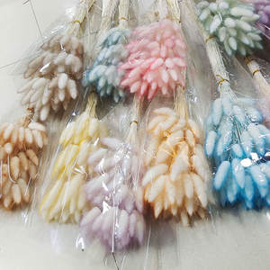 Haute Qualité Artificielle Tournesol Lapin Herbe Séché Queues De Lapin <span class=keywords><strong>Lagurus</strong></span> Pampas Fleurs Décoration Murale pour Noël Pâques Chinois - Product Image 1