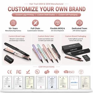 Torlin Electric Salon-Grade <strong>Thick</strong> <strong>Hair</strong> PTC Heater Negative Ion Flat Iron Ionic <strong>Hair</strong> <strong>Straightener</strong> <strong>for</strong> Barber Shops Household Use - Product Image 4