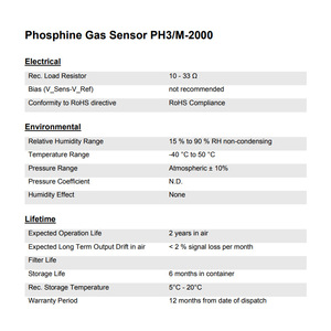 เซ็นเซอร์ตรวจจับก๊าซฟอสฟีน Membrapor PH3/M-2000 ความแม่นยำสูงด้วยระบบไฟฟ้าเคมีสำหรับการตรวจจับก๊าซพิษ - Product Image 2