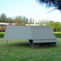 Tente de camping gonflable professionnelle pliable de 6,3 m², grand espace avec auvent, 1 porte ouverte et grand hublot avec 2 aérations