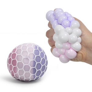 Vente en gros de balles anti-stress en forme de raisin, balles anti-stress changeantes de couleur en trois tons - Product Image 3