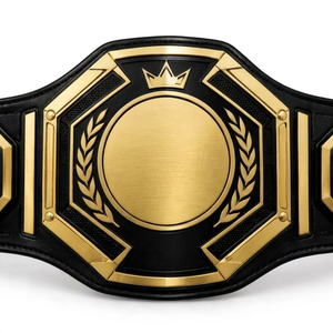 Custom Professional Top Quality MMA Kickboxing Boxing Muay Thai <b>Wrestling</b> Real Leather Championship Belt - Product Image 1