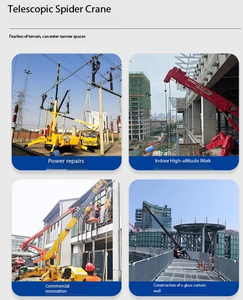 מנוף עכביש זחלי קטן מסוג דריק בעל יכולת סיבוב מלאה במשקל 5 טון עם הנעה הידראולית וגובה הרמה של 8 מטר - Product Image 4