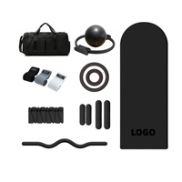 Kit de fitness à domicile haut de gamme : Tapis de yoga, haltères en mousse, ensemble de Pilates, anneau de résistance, barre d'haltères, ensemble d'accessoires personnalisables