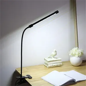 2021 Eye-care Swing Arm Desk Table Lamp 3 Color Modes 10 Brightness Clamp Desk Lamp for Home Office