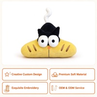 Porte-clés en peluche de dessin animé personnalisé en coton, OEM ODM, pendentif mignon, jouet doux, breloque de sac, cadeau promotionnel unisexe pour fête