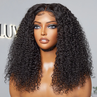 Perruque en gros de cheveux humains vierges bruts afro crépus bouclés vietnamiens, fournisseur de perruques Lace Front brutes
