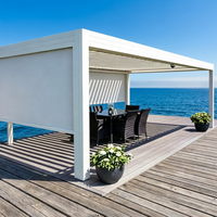 Pergola autoportante extérieure en alliage d'aluminium, écologique et durable, design moderne, pour jardinage, fabrication OEM et ODM sur mesure