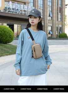 Sac bandoulière unisexe en tissu Oxford, couleur unie, style simple et décontracté, idéal pour le sport et les activités de plein air – Nouvelle collection en promotion - Product Image 6