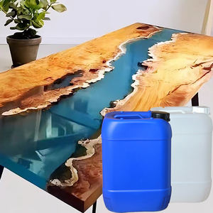 Résine époxy liquide transparente écologique en gros, rapport de mélange 3:1, revêtement de sol pour la construction, l'emballage, le béton et l'électronique - Product Image 1