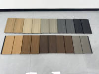 Panel de Pared Exterior Impermeable WPC, Tablero de Revestimiento con Superficies Texturizadas con Decoración de Madera, 156*21 mm