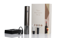 Nouvelles idées de produits, ouvre-bouteille électrique à vin innovant avec capteur tactile rechargeable, coffret cadeau avec base de charge