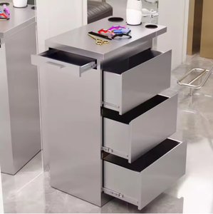 New Barber <b>Shop</b> <b>Tool</b> Cabinet, Stainless Steel Hair Cutting Work Cabinet, Simple Storage and Styling Cabinet - Product Image 4