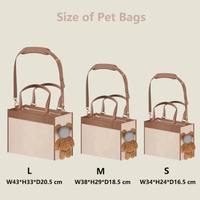 Sac à dos de transport pour animaux de compagnie en PU de haute qualité, grande capacité, respirant, design tendance, motif visage d'ours Teddy, à porter à l'épaule