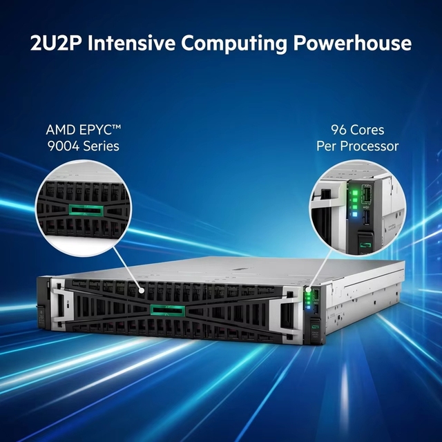 Original Performance Enterprise AMD EPYC 9004 Series Processor 2U2P Rack Server in Stock