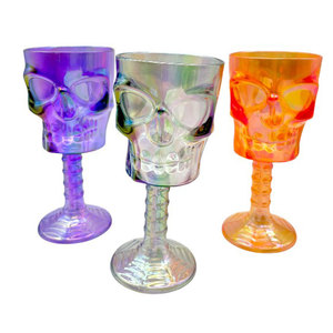 Tasse à café en plastique 3D squelette colorée personnalisée pour fête d'Halloween, réutilisable, style classique, impression typographique, vaisselle de fête - Product Image 3