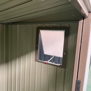 Abri <span class=keywords><strong>de</strong></span> jardin extérieur 6x4 pieds, abri métallique tout temps avec portes verrouillables - Product Image 6