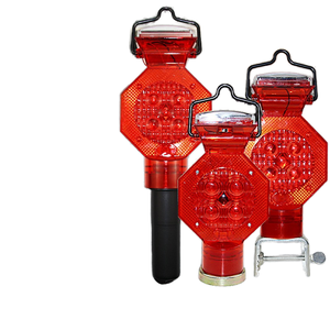 Luce solare a cono di traffico con Design a fiore di prugna Guardrail di notte luce di <span class=keywords><strong>segnale</strong></span> stroboscopica marina per cabine di Guardrail di notte - Product Image 6