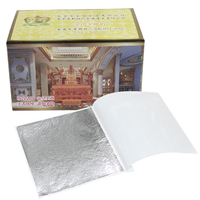 Feuilles d'or imitation aluminium 9x9 cm, très demandées, papier d'or taïwanais pour la décoration de meubles, d'art, d'artisanat et de plafonds