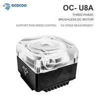 Unité de refroidissement liquide sans réservoir OC-U8A avec pompe DDC et dissipateur thermique en aluminium intégré pour serveur IA, calcul GPU, PC SFF, boucle personnalisée