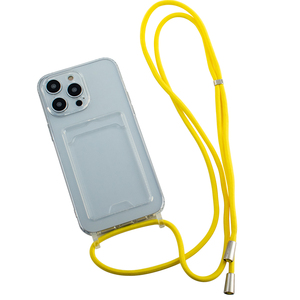 Card Slot Holder Wallet Wrist <strong>Strap</strong> Phone <strong>Case</strong> for <strong>iPhone</strong> 16 15 14 13 12 Fashionable Durable Lanyard Phone Cover - Product Image 3