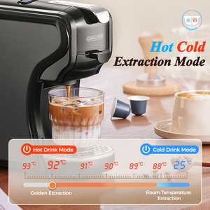 Cafetera Automática 3 en 1 de 200 BAR, Altura de Taza Ajustable, Máquina de Espresso Frío/Caliente, Compatible con Uso en Casa/Oficina/Hotel - Product Image 3