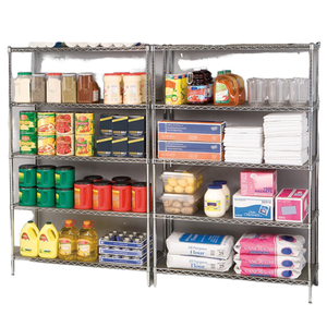 Estantes de Alambre de Acero de 5 Niveles Resistentes y Estantes de Almacenamiento de Metal con Estantes Ajustables, Ideales para Armarios de Alimentos y Cocina - Product Image 1